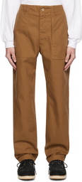 Engineered Garments Brown Fatigue Trousers