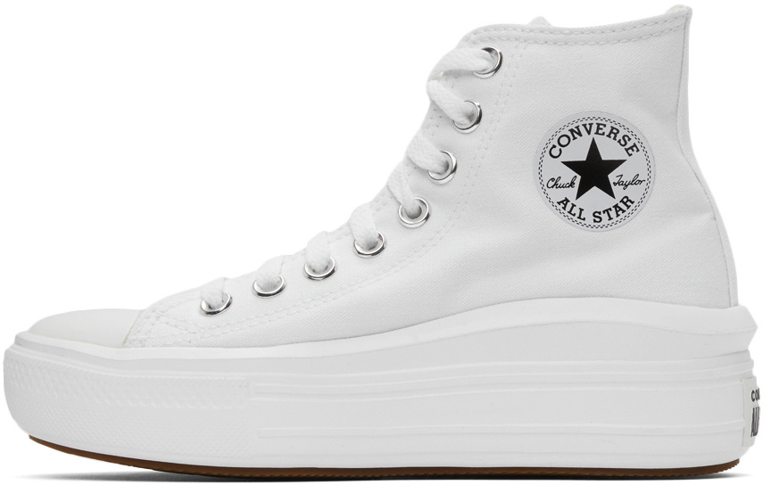 Converse White Chuck Taylor All Star Move Hi Sneakers