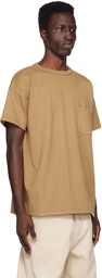 Taiga Takahashi Brown Patch Pocket T-Shirt