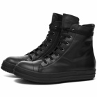 Rick Owens Men's High Sneakers in Triple Black