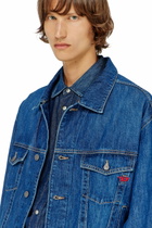 Diesel Trucker jacket in denim - Denim Jackets Mens in Blue