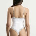 SKIMS Women's Fits Everybody Lace Cami Bodysuit in Slate Dot Print