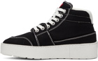 AMI Alexandre Mattiussi Black Ami De Coeur High Sneakers