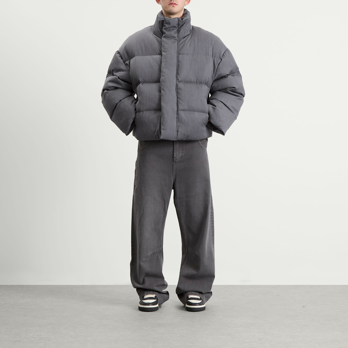 Entire Studios Men's MML Puffer Jacket in Suitinggrey