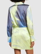 SIMKHAI - Larson Printed Mini Shirt Dress