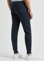PS Paul Smith Zebra-appliquéd Cotton Sweatpants Navy