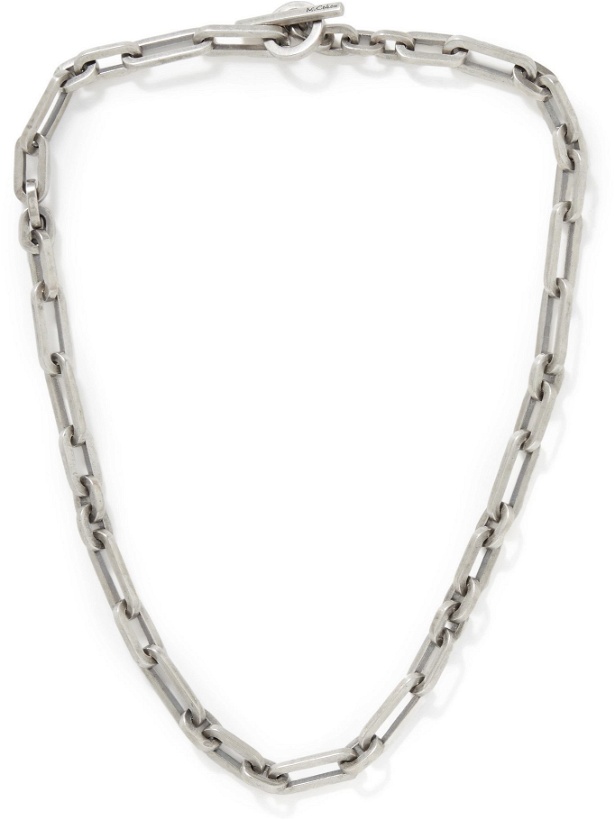 Photo: M.COHEN - Trio Linka Burnished Sterling Silver Chain Necklace