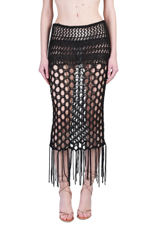 Photo: Laneus Skirt In Black Cotton