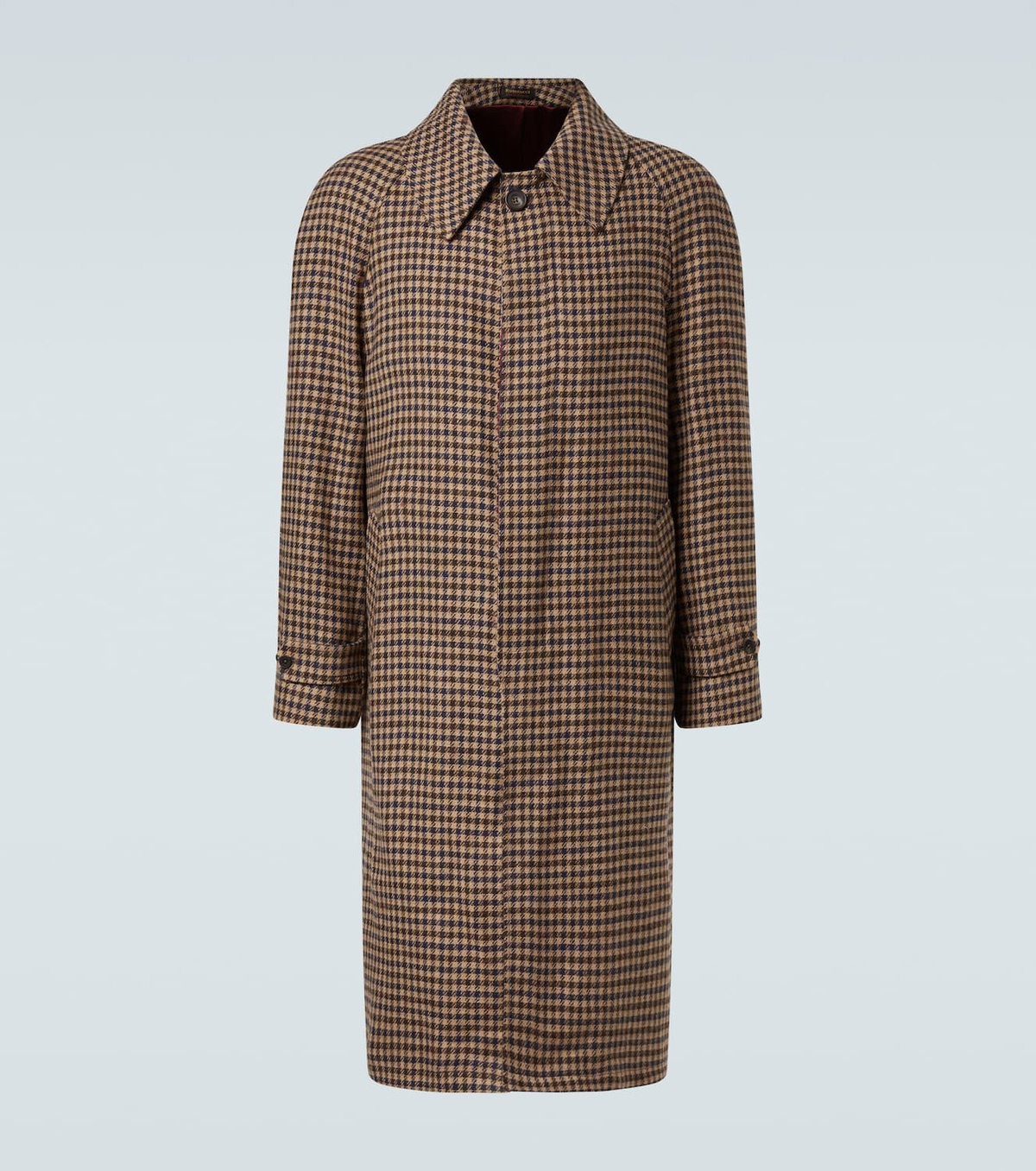 Rubinacci Houndstooth virgin wool coat