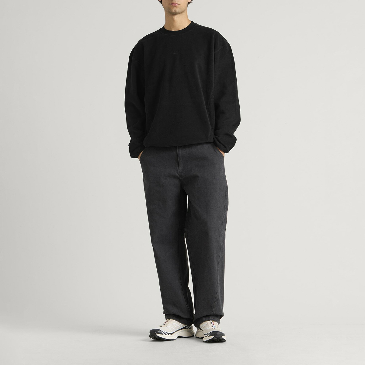 Oakley Men's Slush Polar Crewneck in Pitch Black