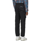 John Elliott Black High Shrunk Nylon Cargo Pants