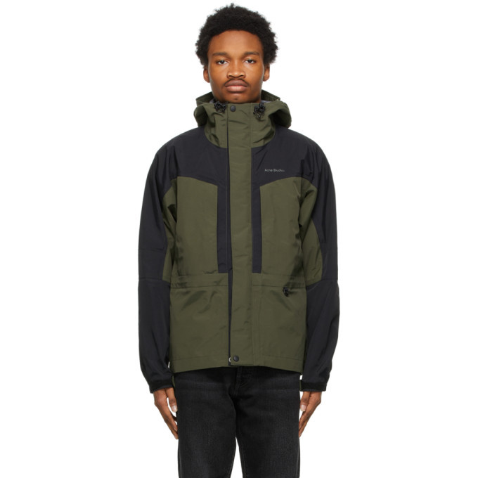 Photo: Acne Studios Khaki and Green Color Block Jacket