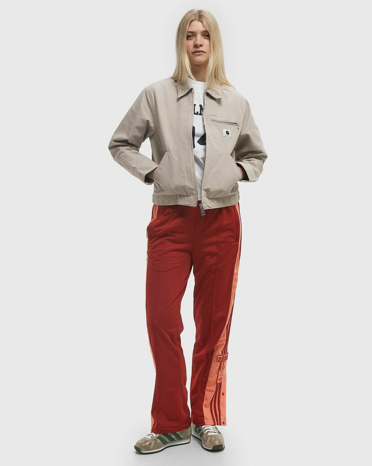 Carhartt WIP OG Detroit Jacket Beige Womens Bomber Jacket