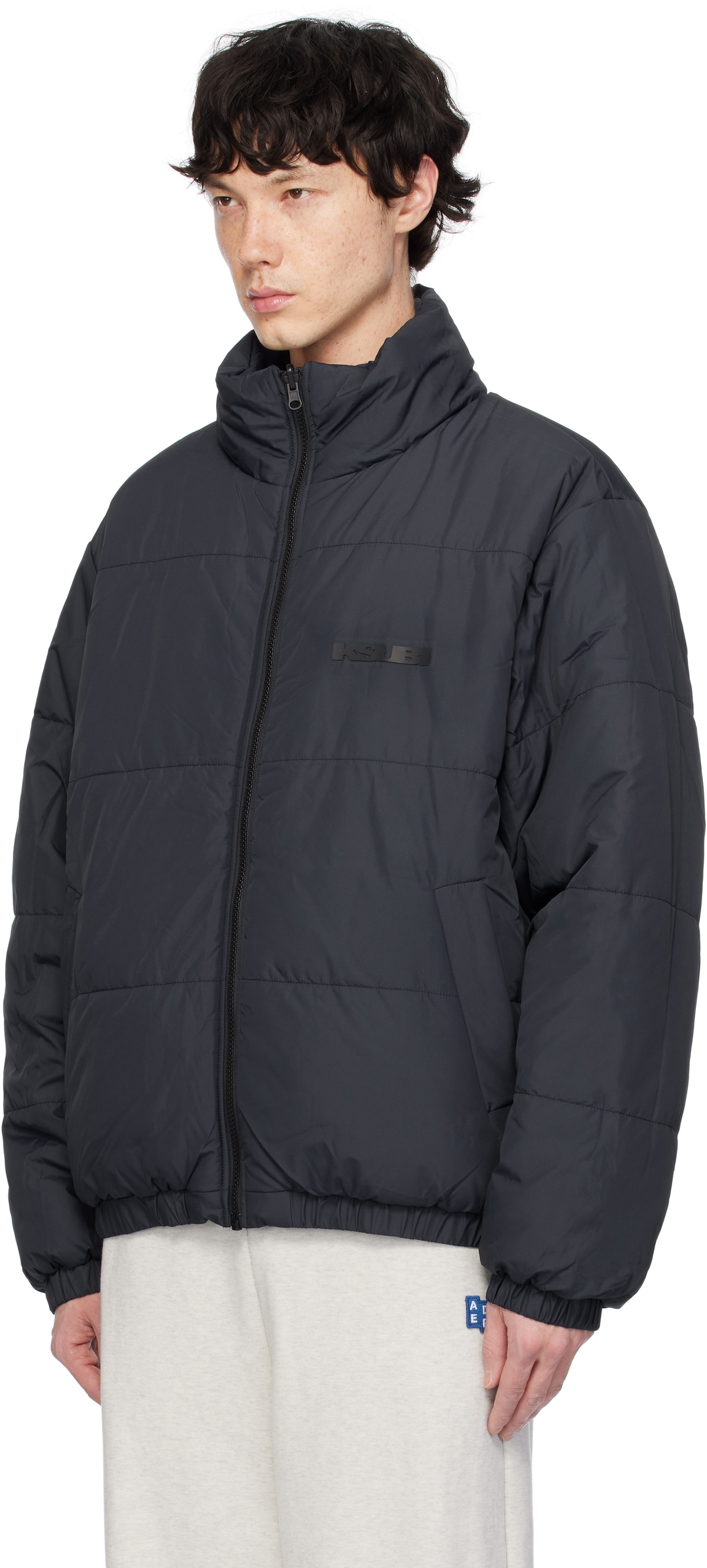Ksubi Navy Sott Puffer Reversible Jacket