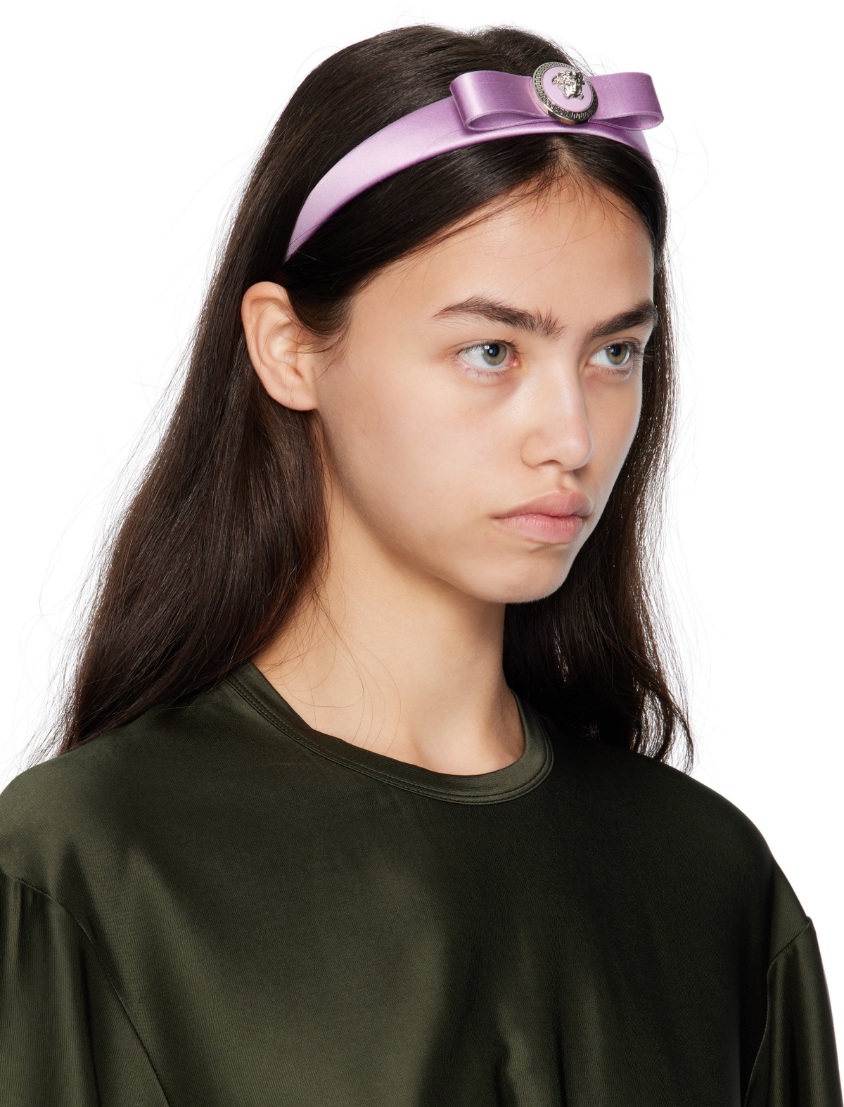 Versace Purple Gianni Ribbon Headband