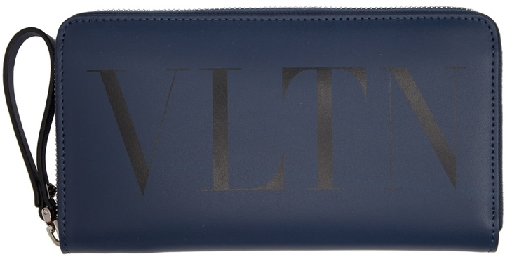 Photo: Valentino Garavani Indigo 'VLTN' Continental Wallet