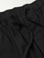 LOEWE - Paula's Ibiza Wide-Leg Cotton-Blend Poplin Shorts - Black