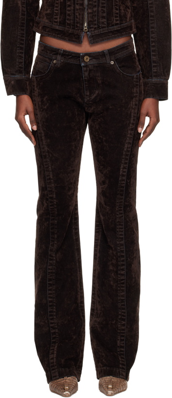 Photo: KNWLS Brown Flock Jeans