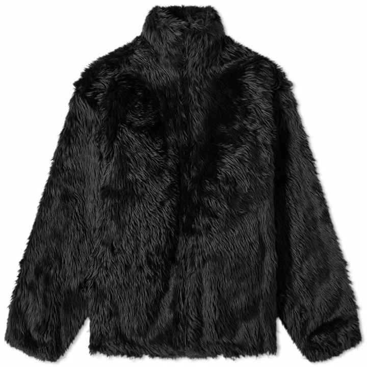 Photo: Balenciaga Men's Fake Fur Jacket in Black