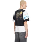 Marine Serre Black & White Regenerated Graphic Jersey Layered T-shirt