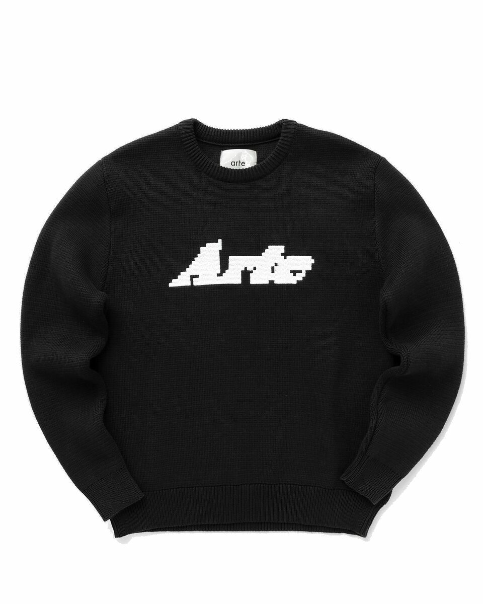 Photo: Arte Antwerp Kobe Logo Sweater Black - Mens - Pullovers