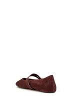 Tory Burch Romy Suede Mary Jane Flats Brown