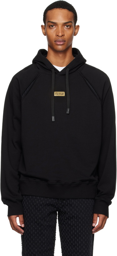 Photo: Versace Jeans Couture Black Outline Barocco Relaxed-Fit Hoodie