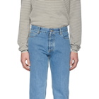 Maison Margiela Blue Stonewash Regular-Fit Jeans