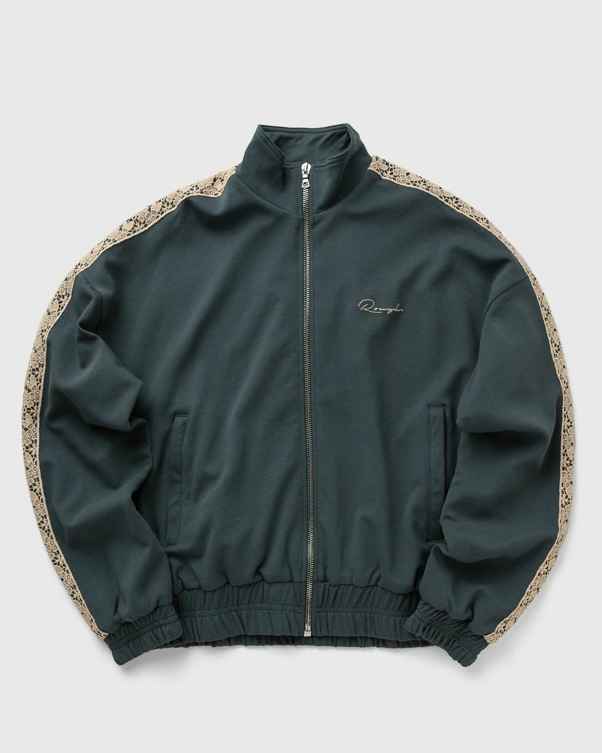 Rough. OLIVE TRACK JACKET Green Men