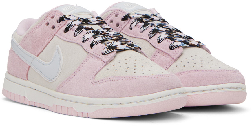 Nike Pink & White Dunk Low LX Sneakers Nike