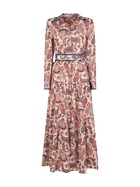 MC2 Saint Barth Woman Linen Dress Marbella With Paisley Print