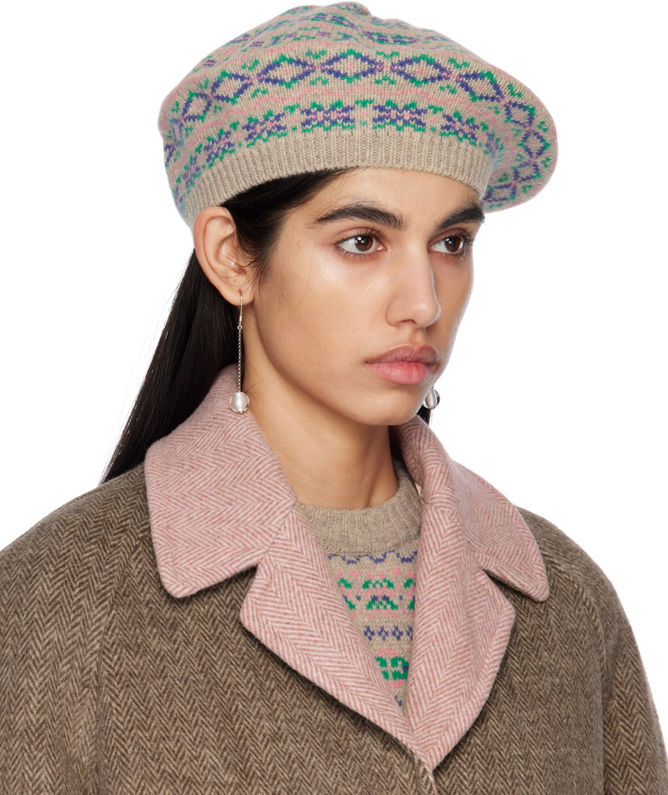 Caro Editions Beige Darcie Beret