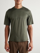 Portal - Lateral Peak Logo-Print Recycled-Jersey T-Shirt - Green