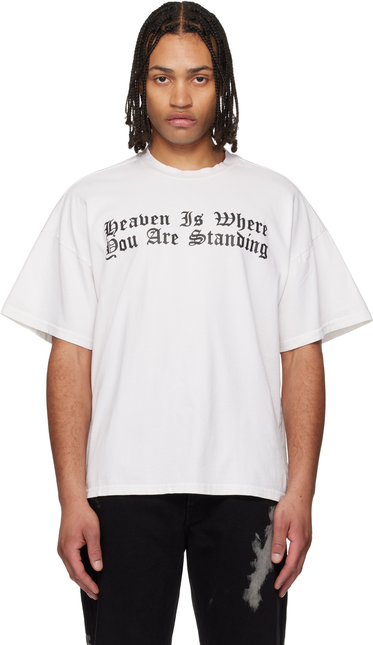 ALEXANDER DIGENOVA Off-White 'Heaven is Where' T-shirt