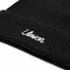 Union LA Men's Script Watch Beanie in Caviar 