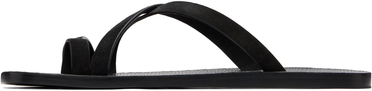 TOM FORD Black Suede Alfred Gladiator Sandals