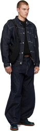 Comme des Garçons Homme Navy Reactive Denim Jacket