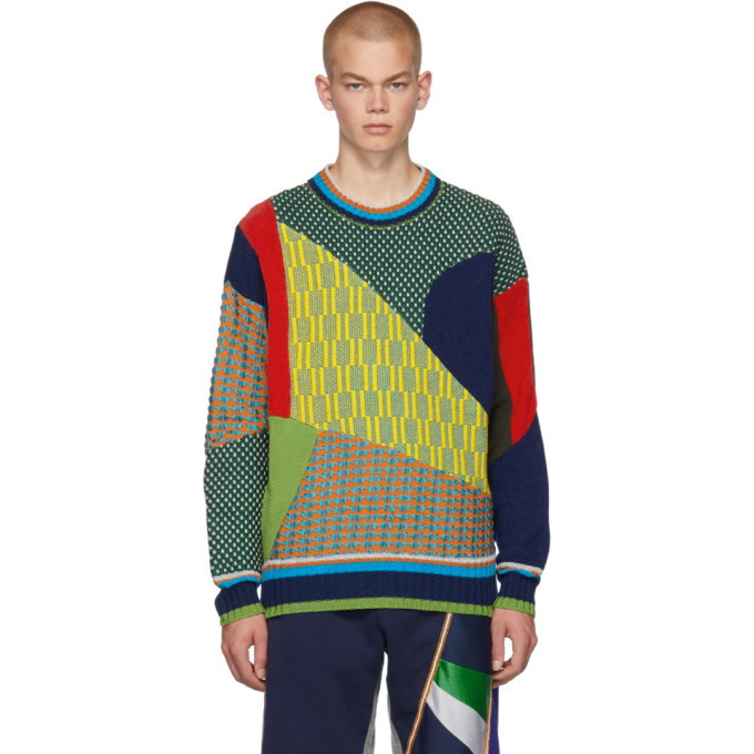 Photo: Ahluwalia Studio Multicolor AGR Edition Knit Sweater