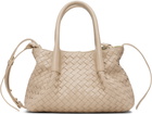 Bottega Veneta Beige Small Pinacoteca Bag