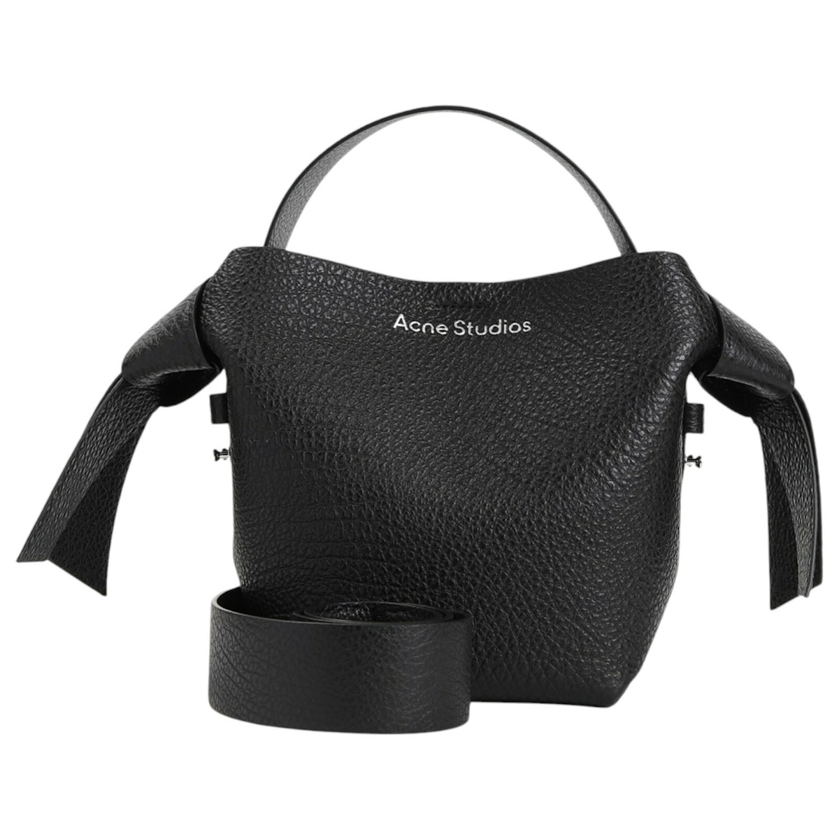 トートバッグ Acne Studios Baker Out Mini Tote Bag Black acne-studios-black-baker-out-