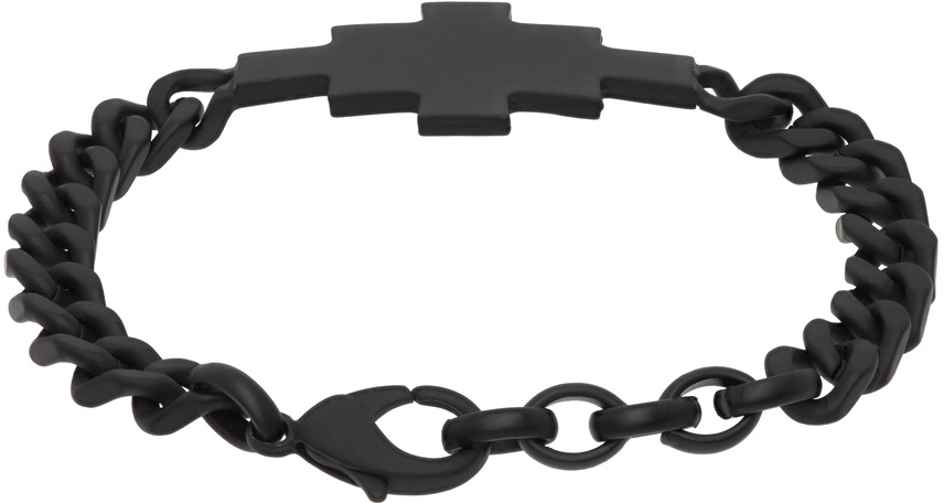 Marcelo Burlon County of Milan Black Cross Bracelet