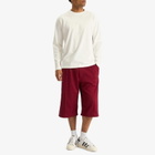 Adidas x Wales Bonner Track Shorts in Collegiate Burgundy