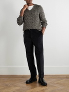 Officine Générale - Hoche Belted Straight-Leg Cotton-Blend Corduroy Trousers - Black