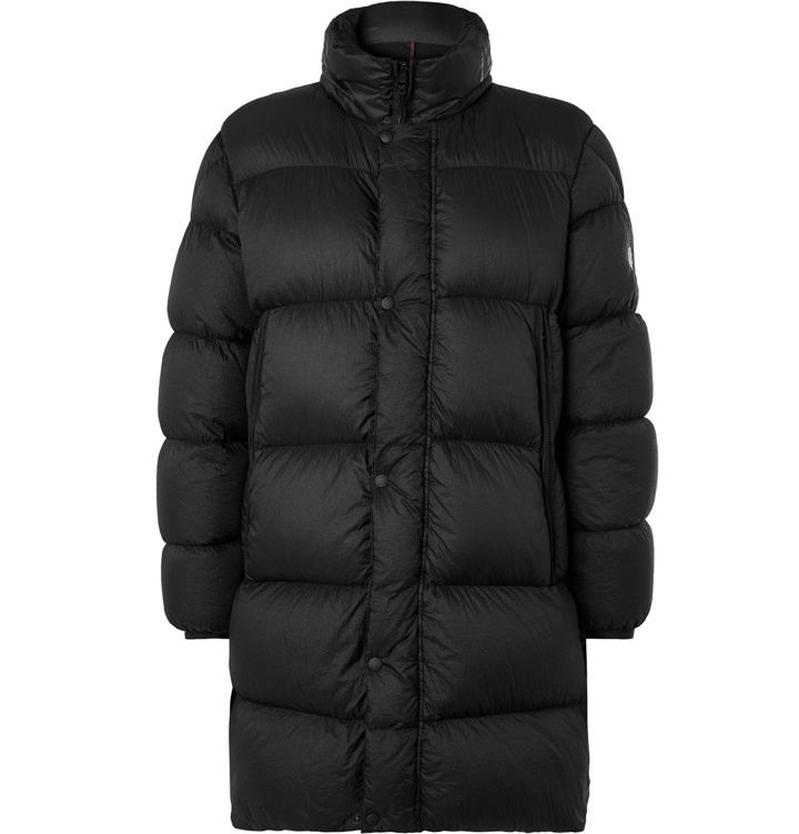 Photo: Moncler - Lechaud Garment-Dyed Quilted Shell Hooded Down Jacket - Black