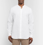 Giorgio Armani - Grandad-Collar Linen Shirt - Men - White