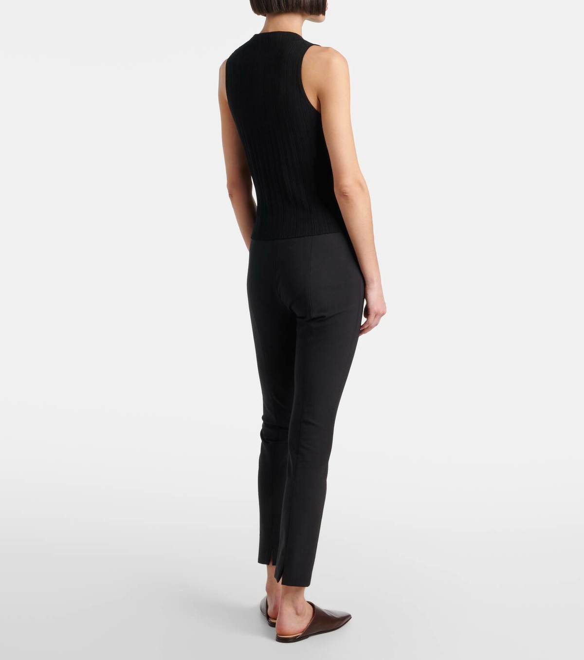 Vince Ribbed-knit cotton top