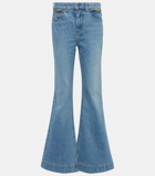 Stella McCartney High-rise flared jeans