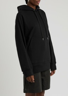 Helmut Lang Mega Zip Hooded Cotton Sweatshirt Black