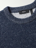Theory - Hilles Wool and Cashmere-Blend Sweater - Blue