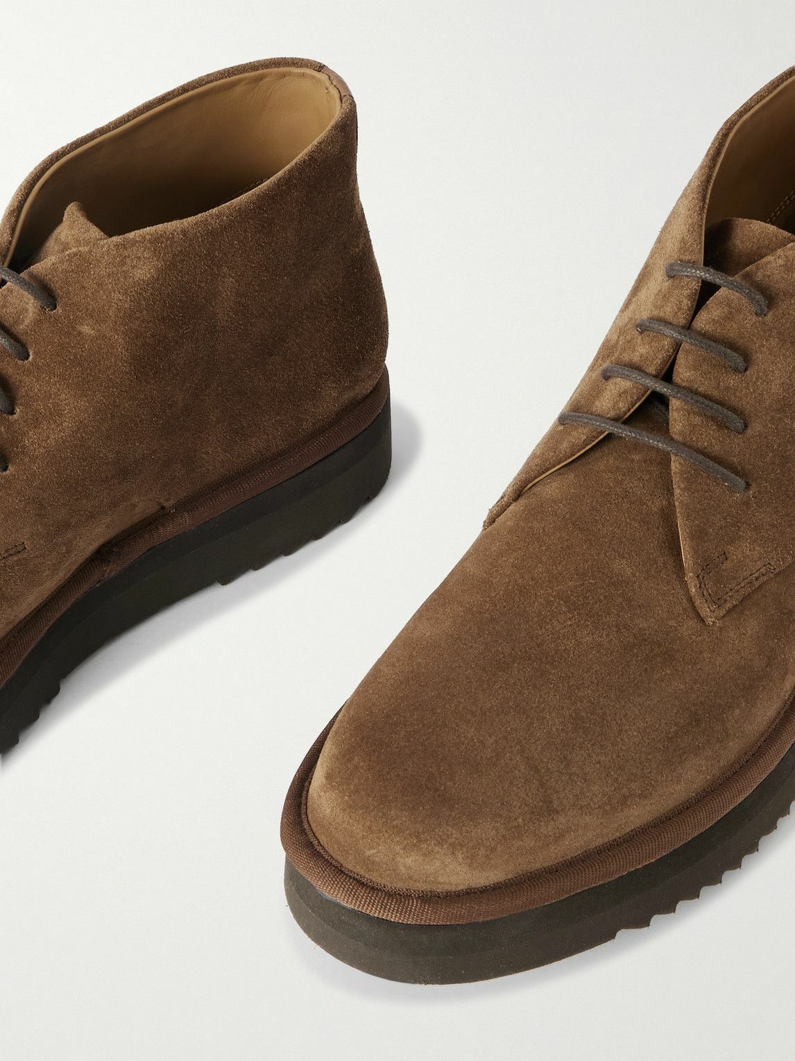 Edward Green - Shanklin Suede Chukka Boots - Brown